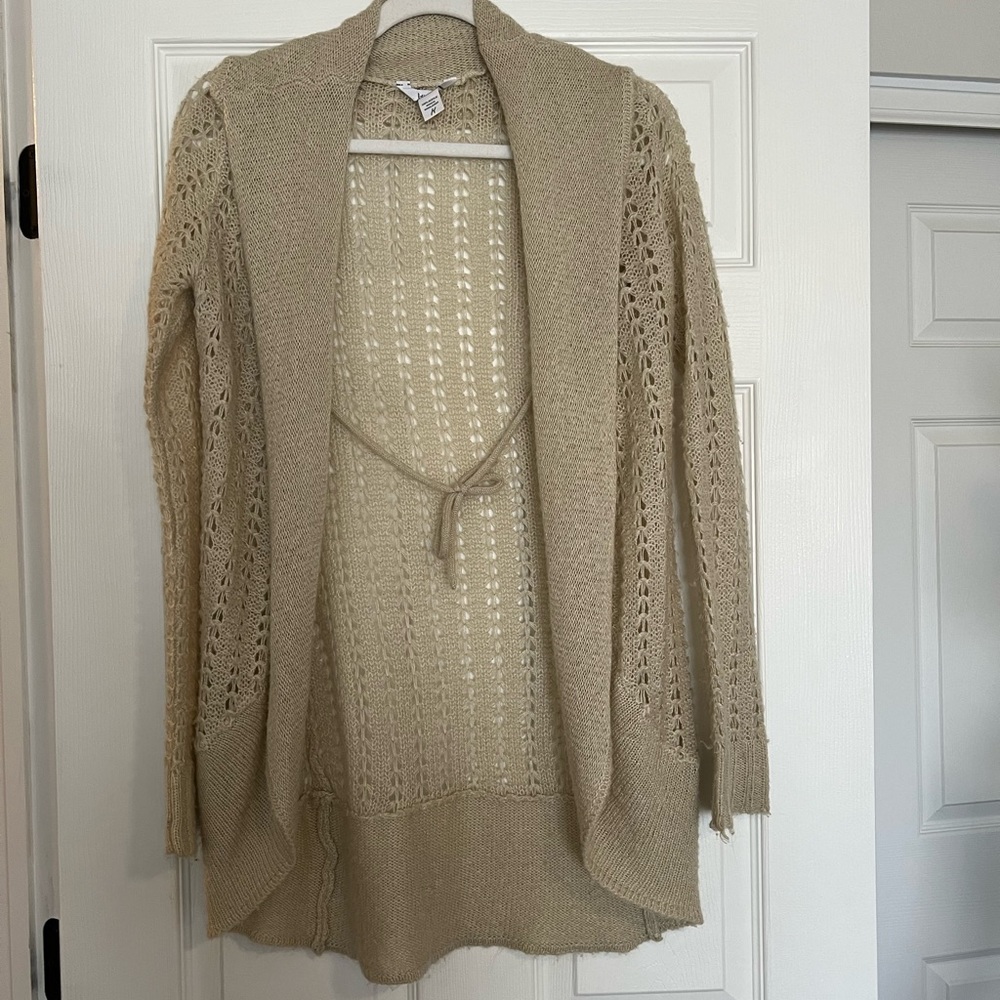Tan Kirra knit sweater (M)